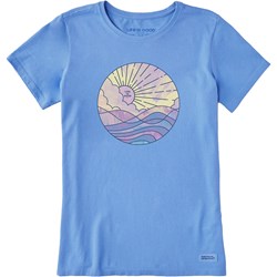 Life Is Good - Womens Ocean Watercolor T-Shirt