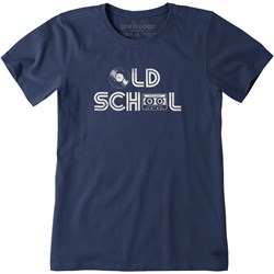 Life Is Good - Womens Old School Vinyl Cassette T-Shirt