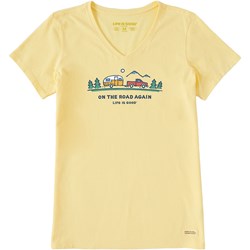 Life Is Good - Womens On The Road Again Trailer T-Shirt