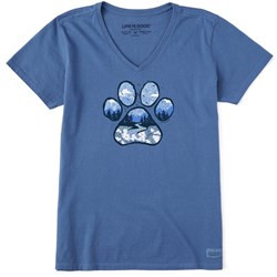 Life Is Good - Womens Paw Landscape T-Shirt