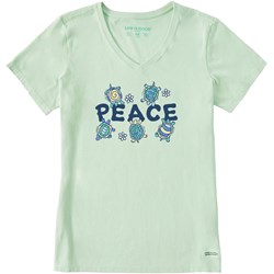 Life Is Good - Womens Peace Turtles T-Shirt