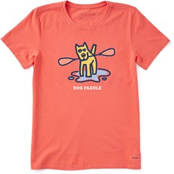 Life Is Good - Womens Rocket Dog Paddle T-Shirt