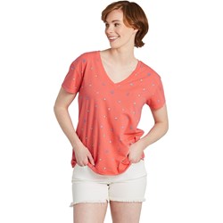 Life Is Good - Womens Seashell Pattern Allover Print Short Sleeve T-Shirt