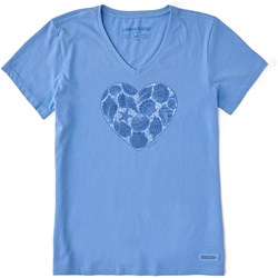 Life Is Good - Womens Shell Heart T-Shirt