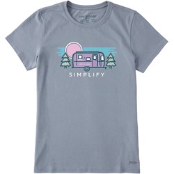 Life Is Good - Womens Simplify Camper T-Shirt