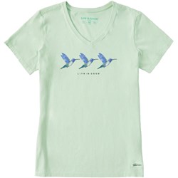 Life Is Good - Womens Three Hummingbirds T-Shirt