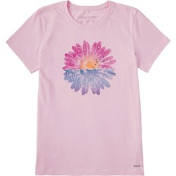 Life Is Good - Womens Under Watercolor Daisy T-Shirt