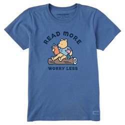 Life Is Good - Womens Winnie Read More Worry Less T-Shirt