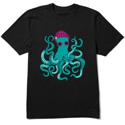 Life Is Good - Mens Superpower Octopus Crusher T-Shirt