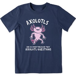 Life Is Good - Kids Axolotls Questions Crusher T-Shirt