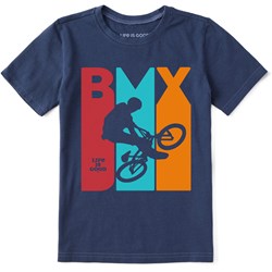 Life Is Good - Kids Clean Bmx Bike Short Sleeve Crusher T-Shirt