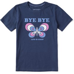 Life Is Good - Kids Clean Bye Bye Butterfly Short Sleeve T-Shirt