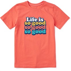 Life Is Good - Kids Clean Life Is So So So Good Short Sleeve T-Shirt