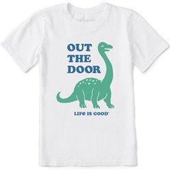 Life Is Good - Kids Clean Out The Door Dinosaur Short Sleeve T-Shirt