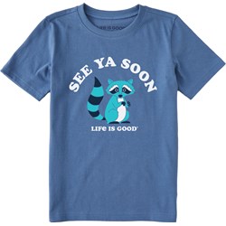 Life Is Good - Kids Clean See Ya Soon Racoon Short Sleeve T-Shirt