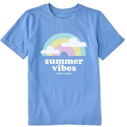 Life Is Good - Kids Clean Summer Vibes Rainbow Short Sleeve T-Shirt