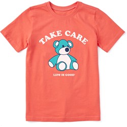 Life Is Good - Kids Clean Take Care Teddybear Short Sleeve T-Shirt