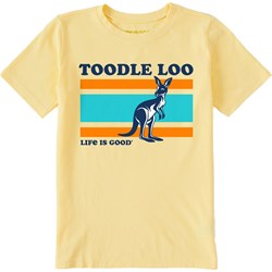 Life Is Good - Kids Clean Toodle Loo Kangaroo Short Sleeve T-Shirt