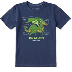Life Is Good - Kids Dragon Facts Crusher T-Shirt