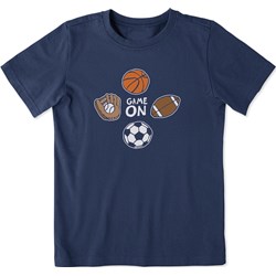 Life Is Good - Kids Game On Sports Crusher T-Shirt