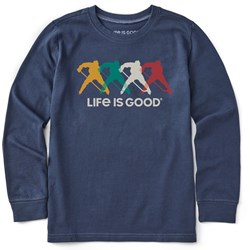 Life Is Good - Kids Hockey Spectrum Long Sleeve Crusher T-Shirt