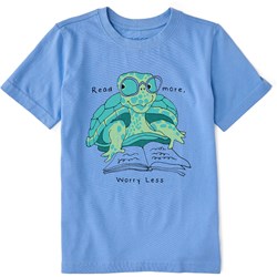 Life Is Good - Kids Quirky Read More Turtle Crusher T-Shirt