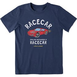 Life Is Good - Kids Racecar Backwards Is Racecar Short T-Shirt