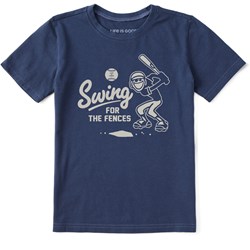 Life Is Good - Kids Swing For The Fences Crusher T-Shirt