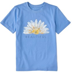 Life Is Good - Kids Watercolor Beautiful Daisy Crusher T-Shirt