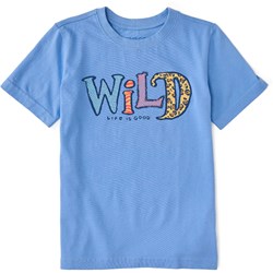 Life Is Good - Kids Wordsmith Wild Animal Patterns Crusher T-Shirt