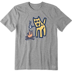 Life Is Good - Mens 2005 Campfire Dog Short Sleeve Crusher T-Shirt