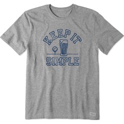 Life Is Good - Mens Athletic Beer Golf Simple Crusher T-Shirt