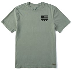 Life Is Good - Mens Athletic Usa Flag Crusher T-Shirt