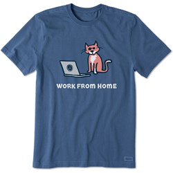 Life Is Good - Mens Cat Lig Laptop Crusher T-Shirt