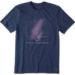 Life Is Good - Mens Celestial Math Man Crusher T-Shirt