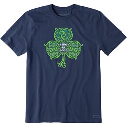 Life Is Good - Mens Celtic Clover Crusher T-Shirt
