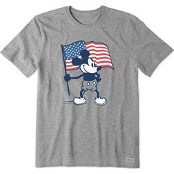 Life Is Good - Mens Clean Americana Steamboat Willie T-Shirt