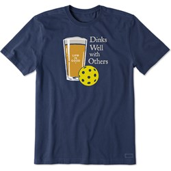 Life Is Good - Mens Clean Dinks Well Beer Crusher T-Shirt
