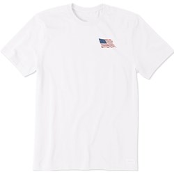 Life Is Good - Mens Clean Waving Flag Crusher T-Shirt