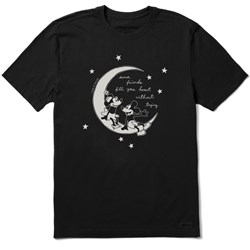 Life Is Good - Mens Clean Willie Fill Your Heart Moon T-Shirt