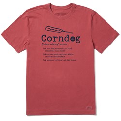 Life Is Good - Mens Corn Dog Defined Crusher T-Shirt