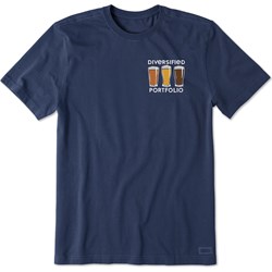 Life Is Good - Mens Diversified Portfolio Beer Short Sleeve T-Shirt