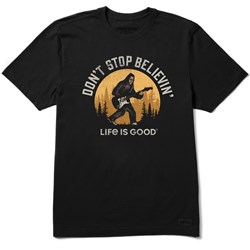 Life Is Good - Mens Dont Stop Believin Bigfoot Crusher T-Shirt