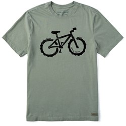 Life Is Good - Mens Fat Tire Mountain Bike Crusher T-Shirt