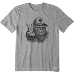 Life Is Good - Mens Fineline Peaceful Sasquatch Crusher T-Shirt