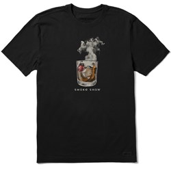 Life Is Good - Mens Fineline Smoke Old Fashioned Crusher T-Shirt