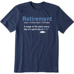Life Is Good - Mens Fish Retirement Defined Short Sleeve T-Shirt