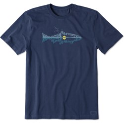 Life Is Good - Mens Fishscape Crusher T-Shirt