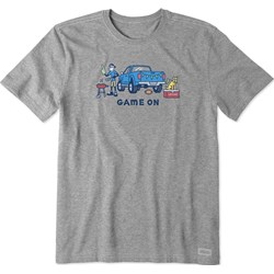 Life Is Good - Mens Game On Tailgating Crusher T-Shirt