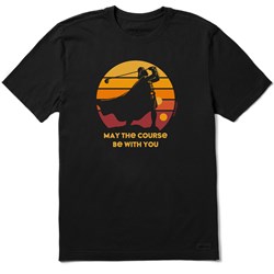 Life Is Good - Mens Geometric May The Course Be With Y T-Shirt